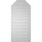 Ekena Millwork Octagonal Top Surface Mount PVC Gable Vent w/ 2"W x 1-1/2"P Brickmould Frame, 18"W x 38"H GVPOT18X3802SF - alternate 3